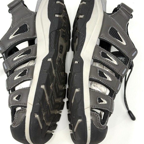 Skechers Relaxed Fit Luxe Foam Men's Gray Fishermen Sandals Size 8 - Picture 5 of 9